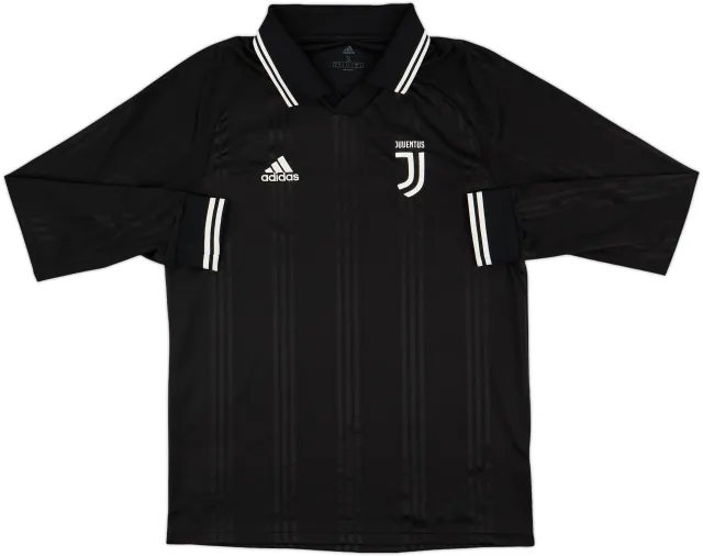 2019-20 Juventus Icon adidas Training L/S Shirt - 8/10 - (S)