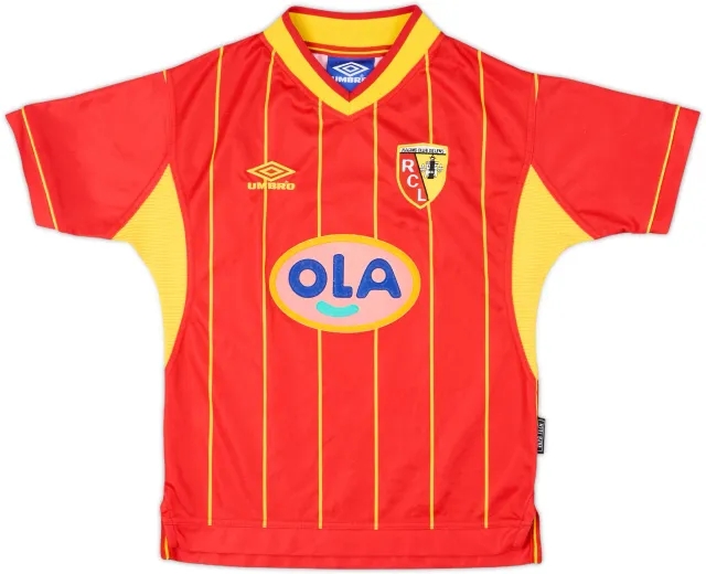 1999-00 Lens Home Shirt - 8/10 - (M.Boys)