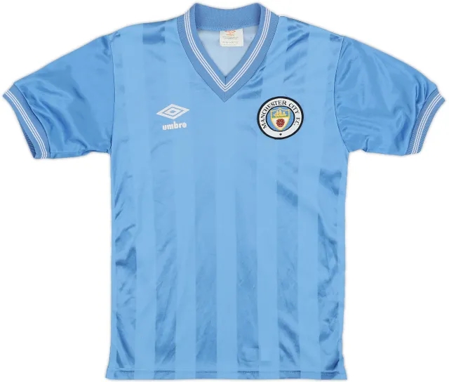 1983-85 Manchester City Home Shirt - 9/10 - (M.Boys)