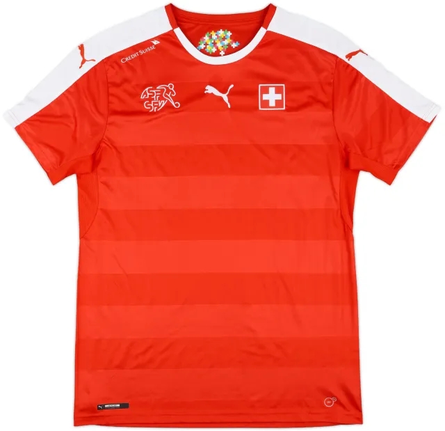 2016-17 Switzerland Home Shirt - 10/10 - (L)