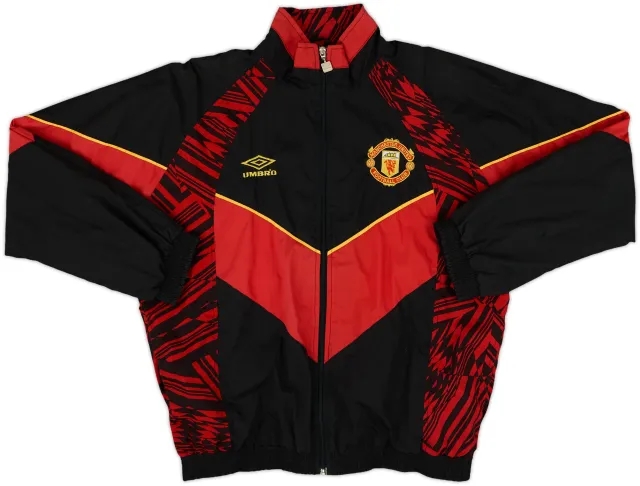 1992-93 Manchester United Umbro Track Jacket - 8/10 - (S)