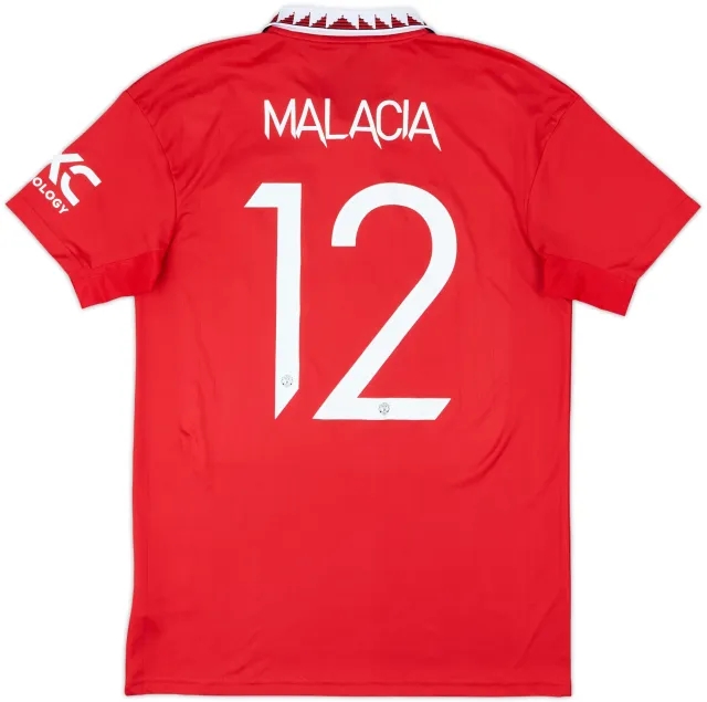 2022-23 Manchester United Home Shirt Malacia #12 - 8/10 - (M)