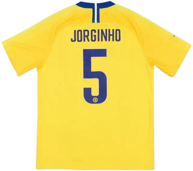 2018-19 Chelsea Away Shirt Jorginho #5 - 5/10 - (L)