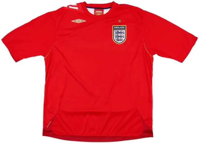 2006-08 England Away Shirt #66 - 9/10 - (XXL)