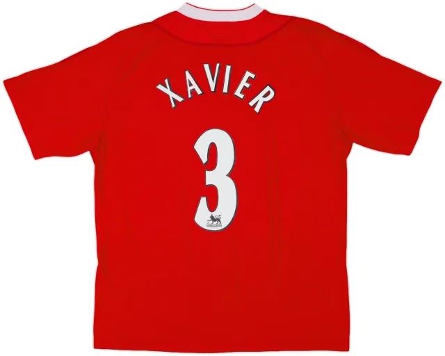 2002-04 Liverpool Home Shirt Xavier #3 - 8/10 - (L)