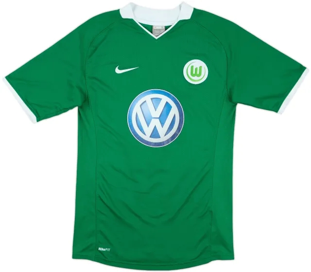 Nike Wolfsburg Mens SS Player Issue Home Shirt 2008/09
