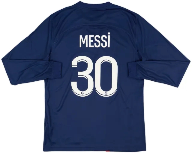2022-23 Paris Saint-Germain Home L/S Shirt Messi #30 - 10/10 - (M)