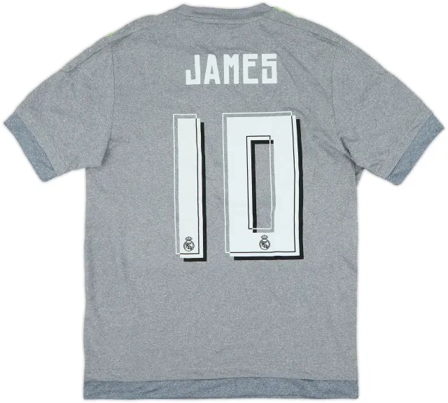 2015-16 Real Madrid Away Shirt James #10 (S)