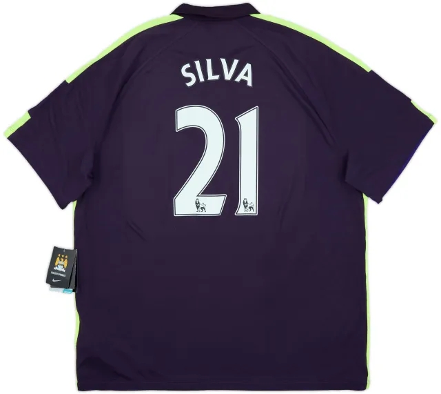 2014-15 Manchester City Third Shirt Silva #21 (XXL)