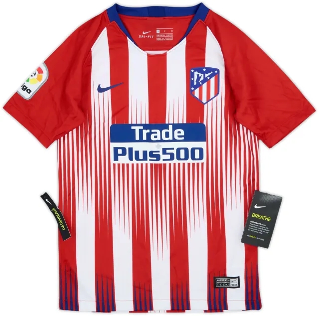 Nike Atlético Madrid Boys SS Home Shirt 2018/19
