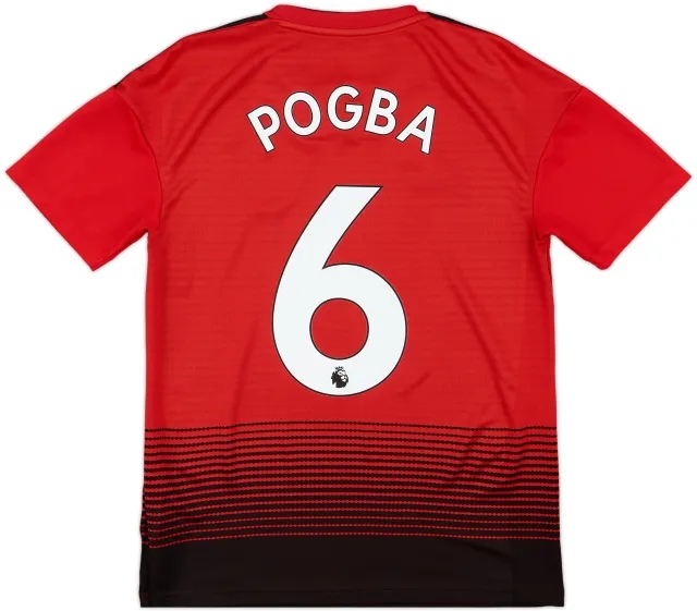 2018-19 Manchester United Home Shirt Pogba #6 - 8/10 - (XS)