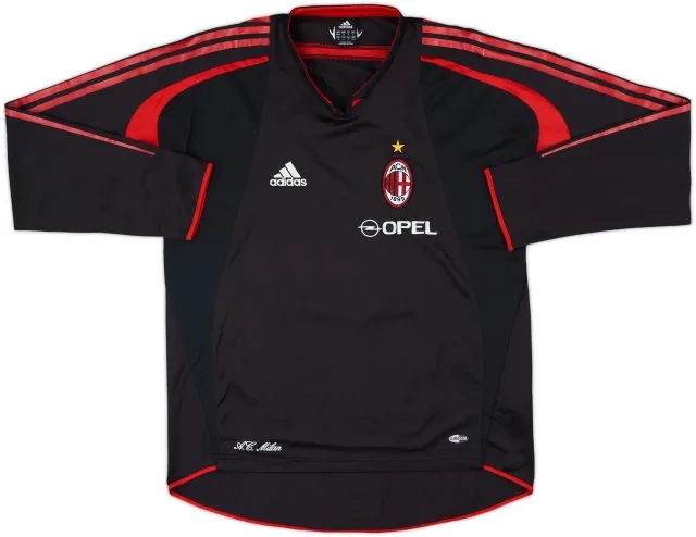 2004-05 AC Milan adidas Training L/S Shirt - 8/10 - (M/L)
