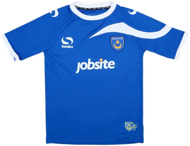 2013-14 Portsmouth Home Shirt - 9/10 - (XL.Boys)