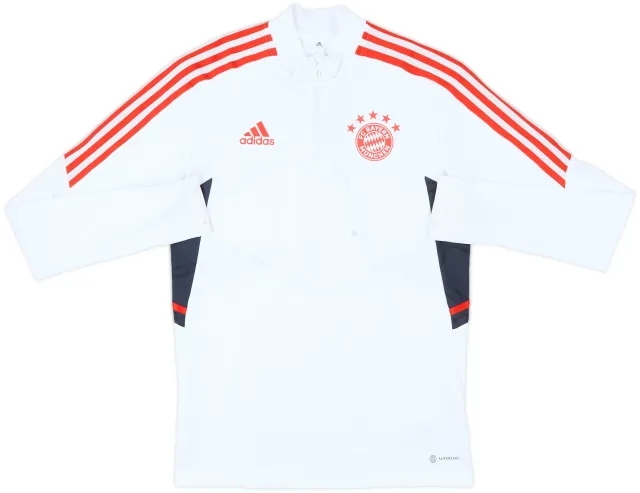 2022-23 Bayern Munich adidas 1/4 Zip Training Top - 6/10 - (S)