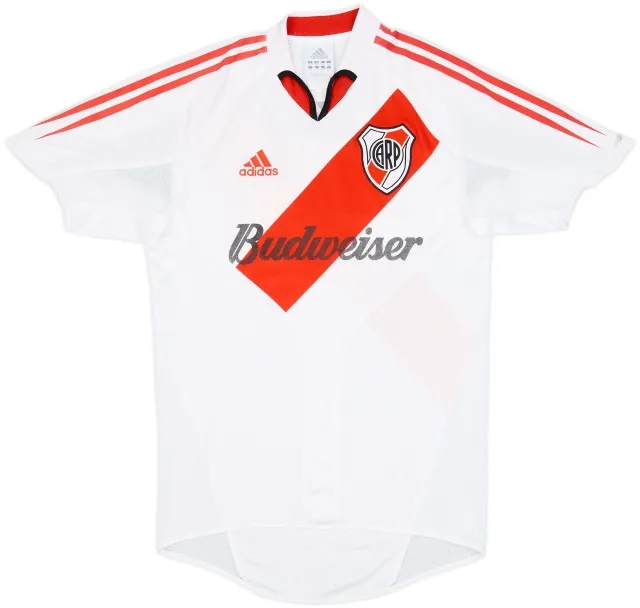 adidas River Plate Mens SS Home Shirt 2004/05