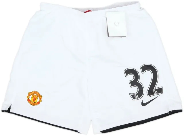 2007-09 Manchester United Home Shorts #32 (Tevez) (M.Boys)