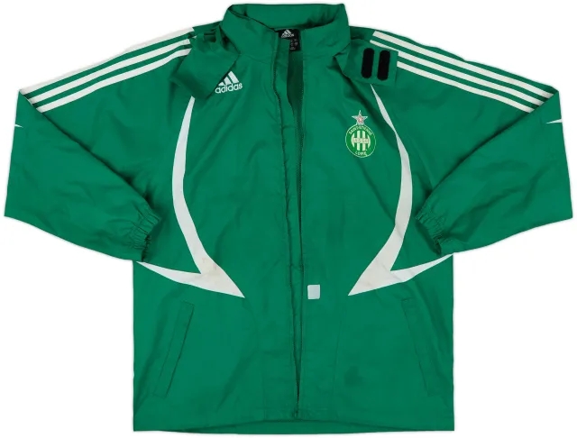 2007-08 Saint Etienne adidas Hooded Rain Jacket - 3/10 - (M)