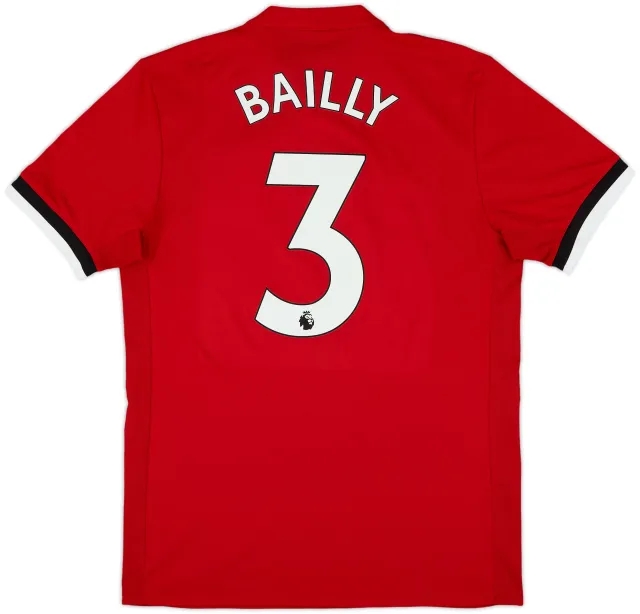 2017-18 Manchester United Home Shirt Bailly #3 - 9/10 - (M)