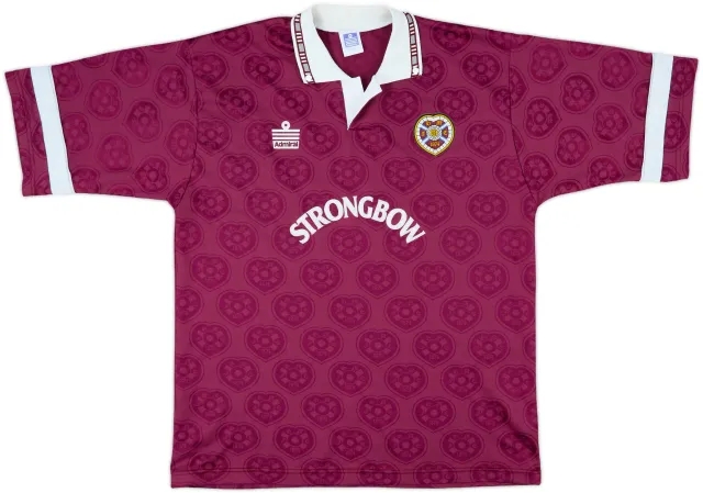1992-93 Hearts Home Shirt - 10/10 - (XL)