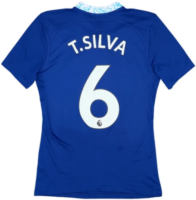 2022-23 Chelsea Authentic Home Shirt T.Silva #6 - 10/10 - (S)