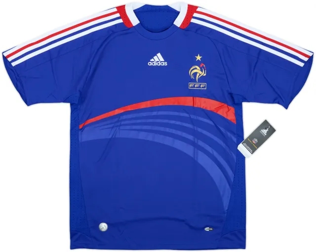 adidas France Boys SS Home Shirt 2007