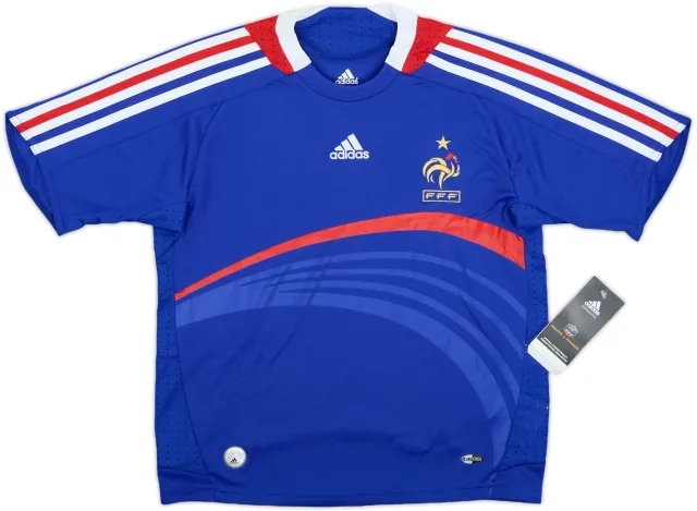 adidas France Boys SS Home Shirt 2007