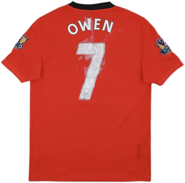 2009-10 Manchester United Home Shirt Owen #7 - 4/10 - (S)