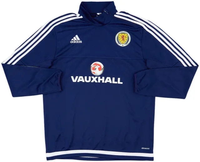 2014-15 Scotland adidas 1/4 Zip Training Top - 10/10 - (L)
