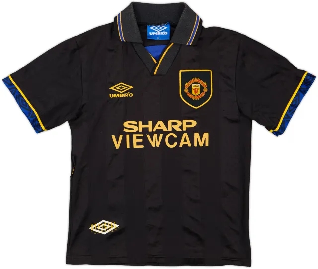 1993-95 Manchester United Away Shirt - 4/10 - (L.Boys)