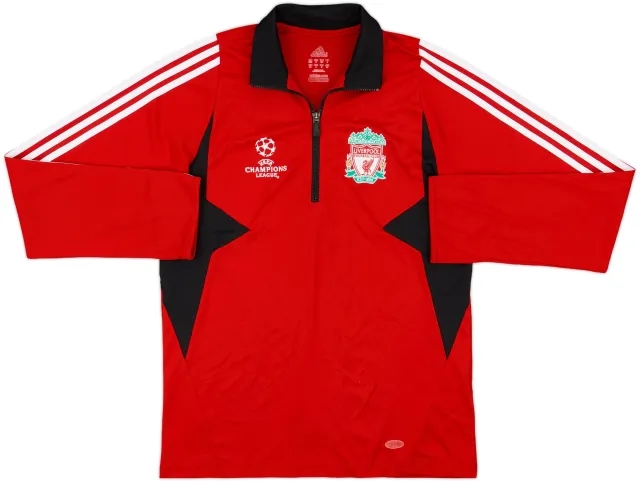2007-08 Liverpool adidas CL 1/4 Zip Drill Top - 7/10 - (M)