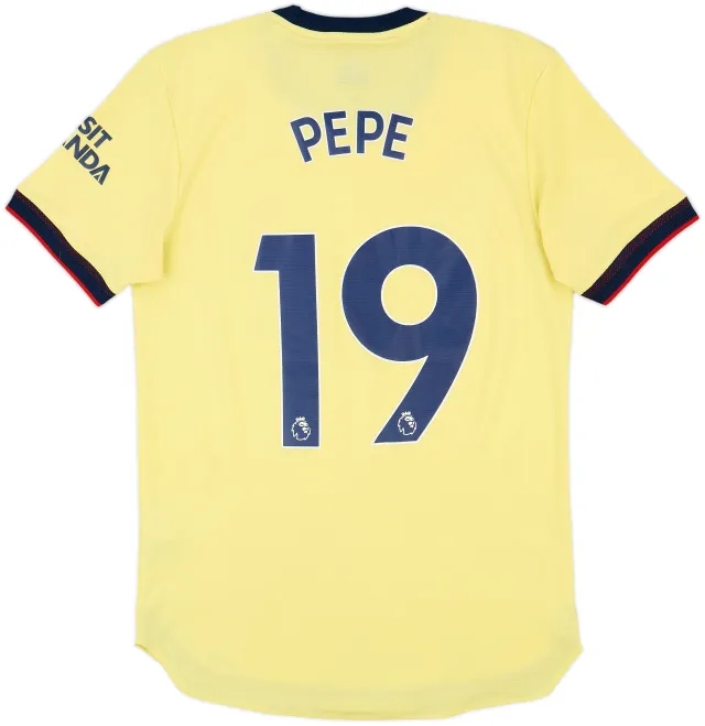 2021-22 Arsenal Authentic Away Shirt Pepe #19 - 6/10 - (S)