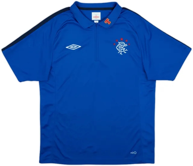 2011-12 Rangers Umbro 1/4 Zip Polo Shirt - 9/10 - (M)