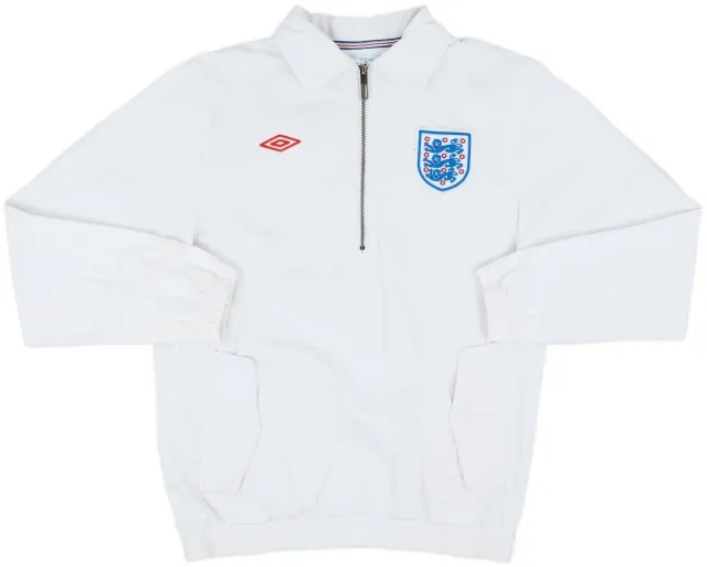 2010-11 England Umbro 1/2 Zip Drill Top - 9/10 - (S)