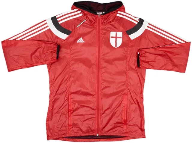 2014-15 AC Milan adidas Hooded Track Jacket - 8/10 - (L)