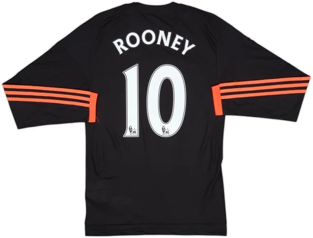 2015-16 Manchester United Authentic Third L/S Shirt Rooney #10 (S)