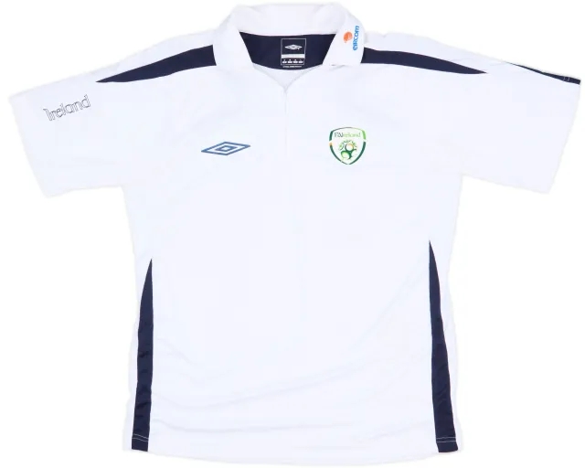 2007-08 Ireland Umbro 1/4 Zip Polo Shirt - 7/10 - (M)