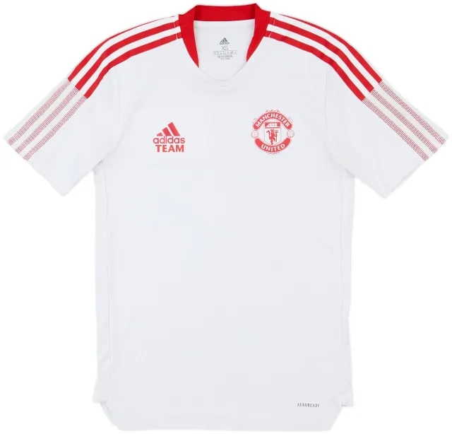 2021-22 Manchester United adidas Staff Issue Training Shirt Team - 10/10 - (XS)
