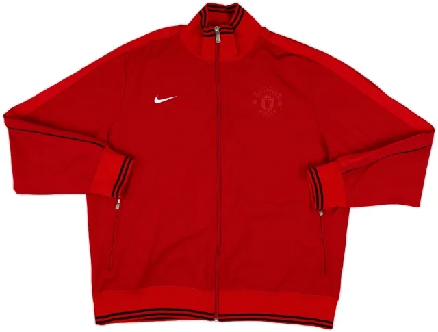 2013-14 Manchester United Nike Track Jacket - 10/10 - (XXL)