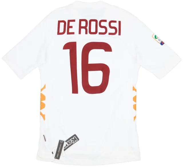 2011-12 Roma Away Shirt De Rossi #16 (L)