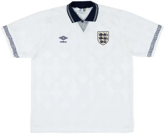 1990-92 England Home Shirt - 10/10 - (XL)