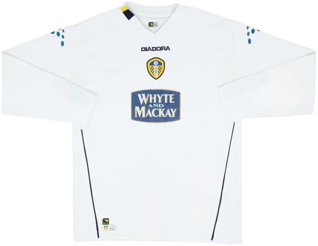 2004-05 Leeds United Home L/S Shirt - 6/10 - (L)