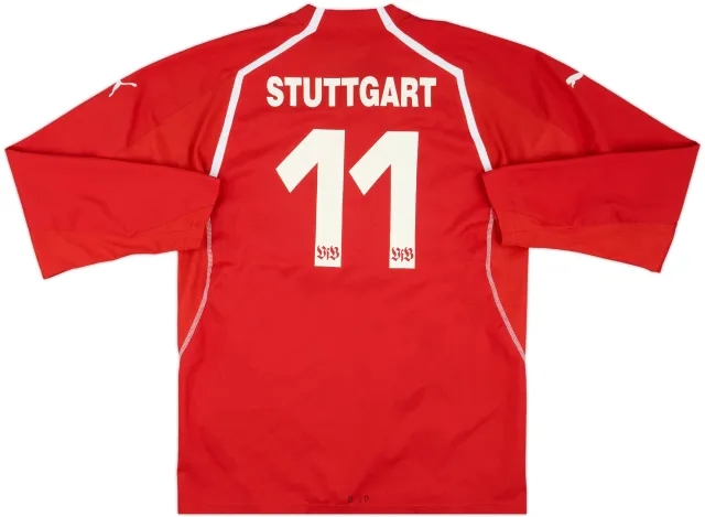 Puma Stuttgart Mens LS Player Issue Away Shirt 2004/05
