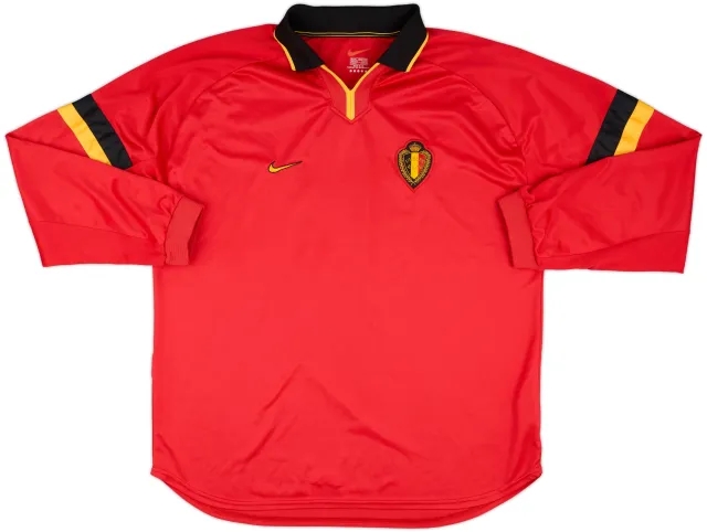 1999-00 Belgium Match Issue Home L/S Shirt #10