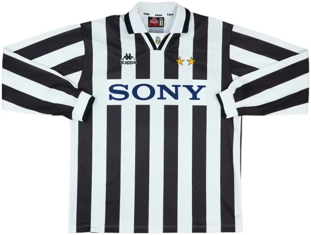 1995-96 Juventus Match Issue Home L/S Shirt #9
