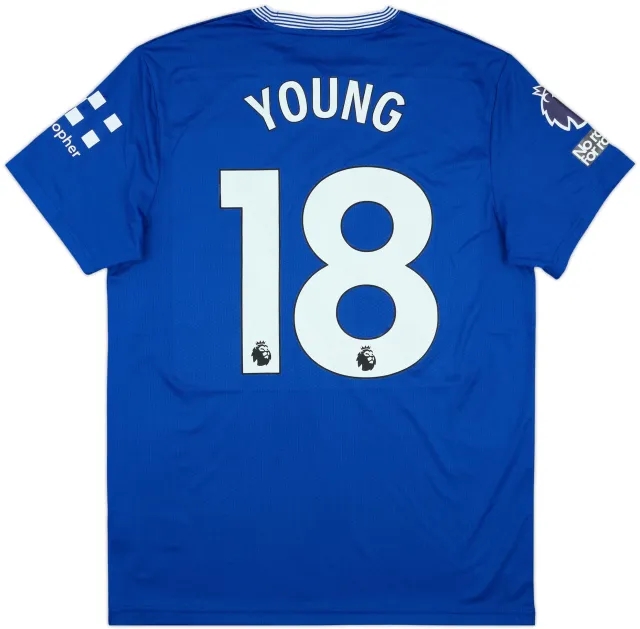 2024-25 Everton Match Issue Home Shirt Young #18