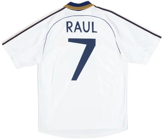 1998-00 Real Madrid Home Shirt Raul #7 - 6/10 - (M)