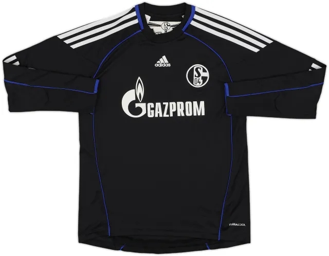 adidas Schalke 04 Boys LS Goalkeeper Home Shirt 2010/11