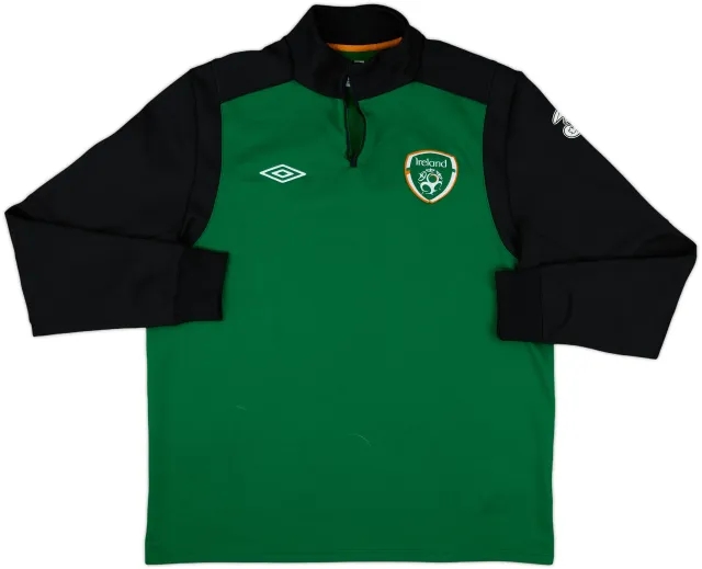 2012-13 Ireland Umbro 1/4 Zip Drill Top - 5/10 - (XL)