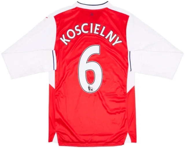 2016-17 Arsenal Home L/S Shirt Koscielny #6 (S)