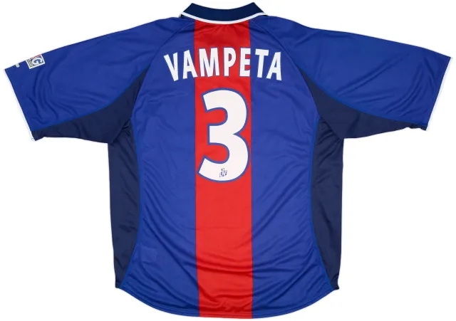 2000-01 Paris Saint-Germain Home Shirt Vampeta #3 - 7/10 - (XL)